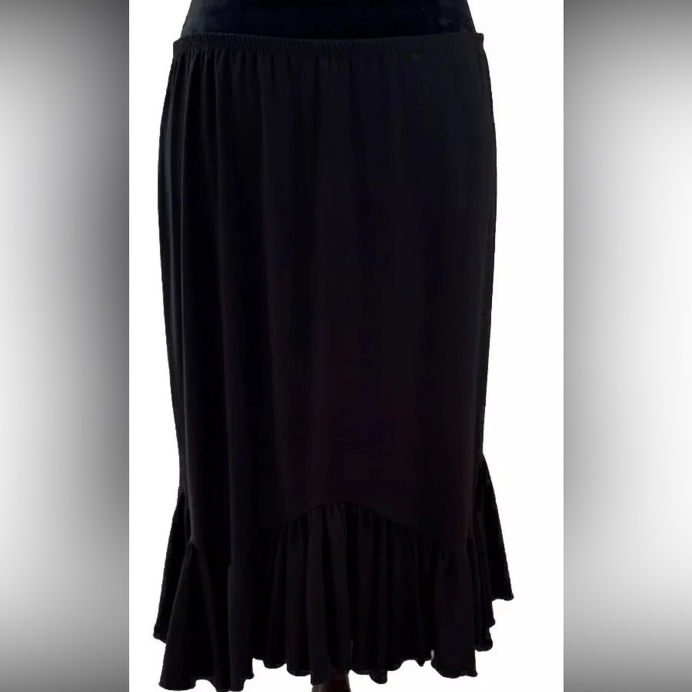 Dynamite Y2K all rayon black ladies skirt no size tag-SZ‎ large/XL 36” waist